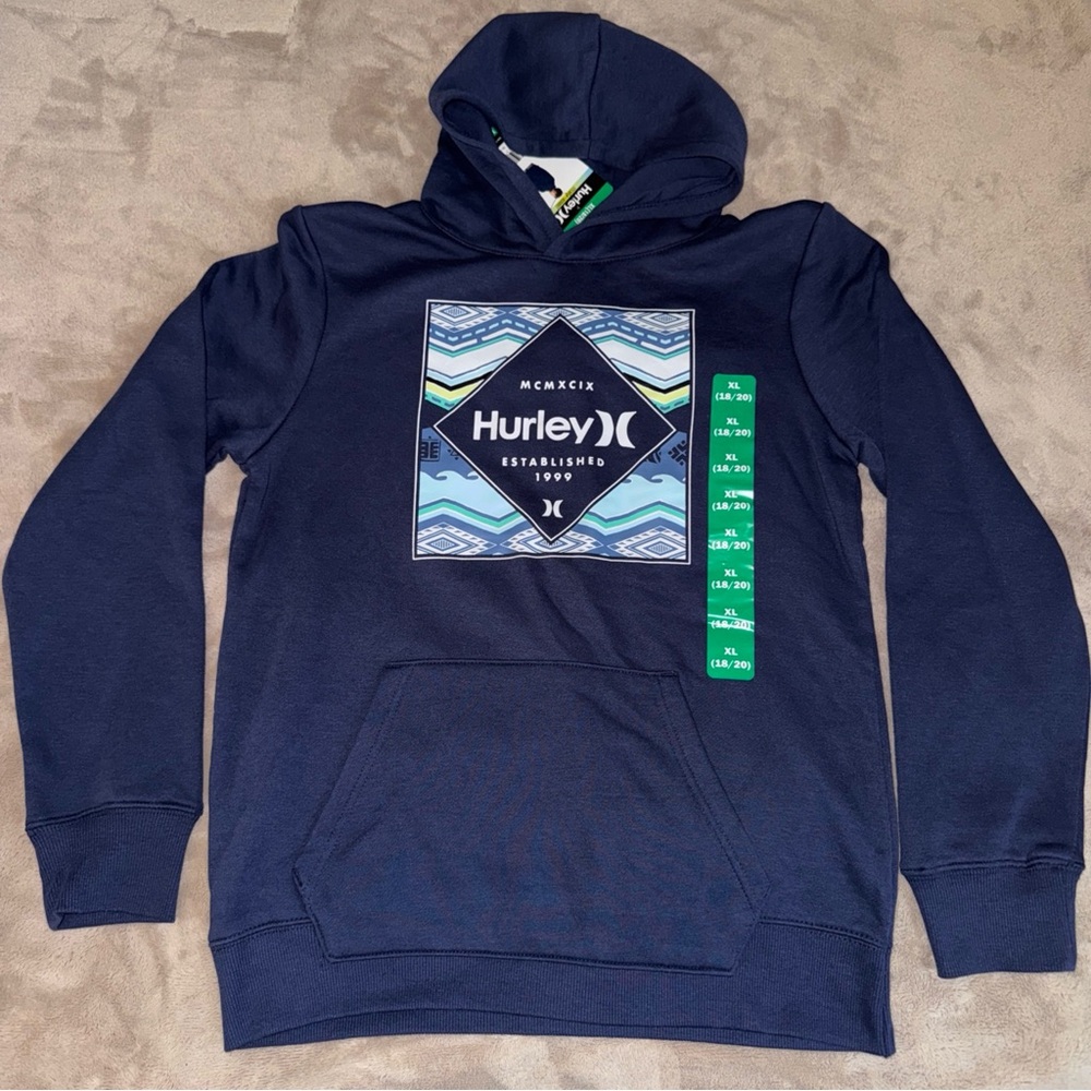 Hurley Boy’s Navy Hoodie XL 18/20